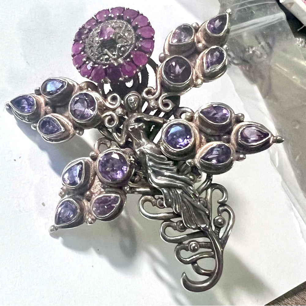 Sterling Silver Gemstone Fairy Ring